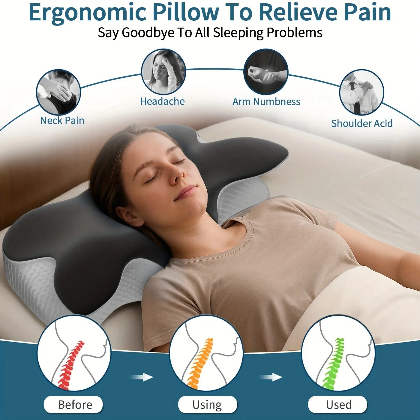 Memory Foam Cervical Pillow